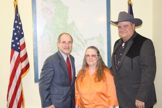 R.E Cope, Lemhi County Commissioner, and wife Terrie - 03/10/10
